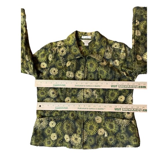 Christopher Banks Jacket Womens PM Petites Used Zip Front Shimmer - Picture 10 of 16